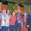 Ehrungen bei den „Schnaggen“: Vorsitzender Thomas Gerberich (von links), Christina Schreck, Maria Krzyzowski, Marina Schmidt, das Prinzenpaar Holger I. und Margit I., FVF-Bezirkspräsident Michael Metzger, Franziska Reinstein und Stefanie Pfister.