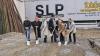 Spatenstich für neue Halle: Die Firma SLP Schwäbische  Landprodukte investiert kräftig in den Standort Gnötzheim. Norbert Nagler (Baufirma Nagler), Johanna Zorn-Sailer, Landrätin Tamara Bischof, Michael Sailer, Gnötzheims Bürgermeister-Kandidat Ulrich Gräf, Kreisrätin Hildegard Schlegel und Bürgermeister August Hopf (von links) gaben den symbolischen Startschuss für den Bau.