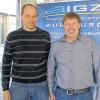 Erfolgreiches Erfinderteam: Werner Rieß und Herbert Reigl sind mit ihrer schlauen Paste unter den zehn Siegerteams der ersten Phase des Businessplan-Wettbewerbs Nordbayern
