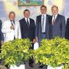 Geburtstagsgratulanten (von links): Bertram Schmitt, Hans Günter, Peter Juks, Klaus Körber, Eberhard Nuss, Rainer Fegelein