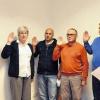 Neu im Gemeinderat Gollhofen: Der neue Bürgermeister Heinrich Klein vereidigte (von links) Ute Klein, Jens Wittmann, Günther Hellenschmidt, Gerd Wagner und Maria Däumler.