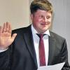 Vereidigt: Alexander Schneider (UWG), der neue Erste Bürgermeister von Geroda.Sigismund von Dobschütz