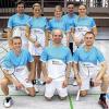 Bezirksoberliga-Meister und Bayernliga-Aufsteiger SG TV 1862 Unterdürrbach/VSV Würzburg: (hinten von links) Philipp Fleck, Senja Töpfer, Susanne Thoma, Christian Kuhn, Engelke Rasche sowie (vorne von links) Thimm Spitzer, Markus Dienebier, Kai Bastian.STEPHAN RINKE