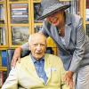 Altbundespräsident Walter Scheel und seine Frau Barbara Mitte Juli