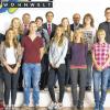 Einführungswochen in der Niederlassung in Niederlauer: Begrüßt wurden die neuen Azubis von Opti Geschäftsführer Oliver Föst (Mitte), Ausbildungsleiter Arnold Stumpf (links hinten) und Heinz-Walter Reiners, Geschäftsführer der Optimal-Niederlassung in Schiffdorf-Spaden. Foto Schulz