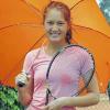 Sie will mal zu den besten Tennisspielerinnen der Welt gehören: Die Deutsch-Taiwanesin Thea Finke gewann beim Jugendturnier bei Weiß-Blau Würzburg ihr erstes Preisgeld.
