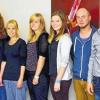 Neue Steuersekretäranwärter im Finanzamt: Im Bild von links Regierungsdirektor Jürgen, Fuchs Marcus Enders, Laura-Sophia Zirkelbach, Rebecca Dittmann, Katja Türk, Nadine Altenberg, Peter Simon, Sven Kuritka und stellvertretender Geschäftsstellenleiter Klaus Bieberich.