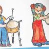 Musikfibel: Diese beiden Gesellen unterstützten die Lehrer in den 80er-Jahren bei der musikalische Erziehung.