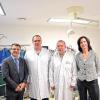 Innovatives System: Klinikreferent Hans-Peter Quindeau (von links), zusammen mit den beiden Belegärzten und Chirurgen Dr. Armin Döring und Dr. Andreas Luther zusammen mit Cornelia Köstler von der Geschäftsleitung Karlstadt.
