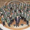 Musikalische Ordnungshüter: Das Polizeiorchester Bayern spielt am 26. November in Bad Königshofen.