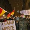 Zum 10. Mal demonstrierte Pegida am Montag als "Wügida" in Würzburg. Dabei kam es zu vorübergehenden Festnahmen.