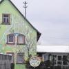 Das Tattoo-Studio in Esselbach mit seiner auffallend grünen Außenfassade. Die Inhaberin möchte hier nun auch ein Galerie-Café eröffnen.