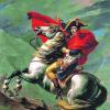 Napoleon überquert die Alpen: Der Franzose Jacques-Louis David malte das Ölbild im Jahr 1800.
