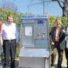 Ein Daumen hoch: Gemeinsam haben sie die Modernisierung des Wohnmobilstellplatzes angepackt. Unser Bild zeigt Norbert Muther und Dominik Stengel vom Städtischen Bauhof, Gerhard Reisch von der Firma Freizeit-Reisch, Tourist-Info-Leiter Walter Vierrether, Tourismus-Referentin Jutta Wallrapp und Bauhof-Leiter Georg Günther.