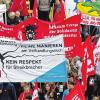 Am Tag der Arbeit auf der Straße: Die DGB-Kundgebung am Freitag in Nürnberg war Teil einer deutschlandweiten Aktion.