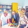Nina Warken besuchte jetzt zusammen mit Bürgermeister Wolfgang Vockel und dem gesundheitspolitischen Sprecher der CDU/CSU-Fraktion Jens Spahn MdB die Praxis Dr. Rainer Grabs in Tauberbischofsheim.