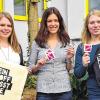 Engagieren sich im Projekt „mindzone“: Carina Schmidt, Tabea Fischer von Mollard und Luisa Dietz (von links).