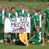 (swt)   Die U-13-Kicker der SG Dingolshausen feierten in der Gruppe 3 die Meisterschaft. Darüber freuten sich (hinten von links) Michael Hauck, Manuel Menth, Lukas Scheurer, David Hauck, Linus Kleinhenz, Leon Hörr, Moritz Habersack, Nico Brendler, Sebastian Süß, Felix Fuchs und Florian Kogler sowie (vorne) Niclas Kogler, Lukas Gimperlein und Jonas Habersack.