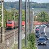 Würzburg, Stadtring Süd: Hier sind Lärmschutzwände gegen den Bahnlärm geplant.THOMAS OBERMEIER