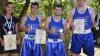 Würzburger Medaillengewinner bei der bayerischen Box-Meisterschaft: (von links) Jacqueline Hatcher, Namig Mammedov, Vaalid Tokoshashvili und Jürgen Heidel.