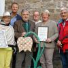 Zehn Jahre Partnerschaft: Die Motoren der Schachblumenfreundschaft zwischen Obersinn und dem österreichischen Großsteinbach (von links) Irmgard Schultheis, Günther Felbinger, Bürgermeister Josef Rath, Karl Groß, Bürgermeisterin Lioba Zieres und Josef Kaufmann.