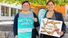 Vorfreude auf den Start: Am 25. September wird das neue Stadtteilzentrum in der Siedlung eröffnet. Antje Sinn (links) und Cornelia Grundler von JungStil in Kitzingen werden mit Angeboten für Kinder mit dabei sein und haben sich für die Eröffnung eine Wette ausgedacht. FOTO Siegfried Sebelka