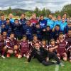 Gelungene Aktion: Flüchtlinge und Spieler des SVV Weigenheim spielten miteinander Fußball.