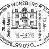 Die Deutsche Post gibt einen Sonderstempel zum Stadtfest in Würzburg heraus.