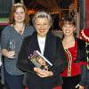 Mühlenfest mit Prominenz: (von links) Fasenachtsgilde Giemaul-Präsident Benni Jensen, Weinprinzessin Veronika Wohlfart, „Lindenstraße“-Star Marie-Luise Marjan und das Giemaulpaar Sabrina I. und Christian I., mit bürgerlichem Namen Reusch.