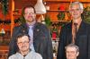 Schon 40 Jahre dabei: Joachim Schneider, Angelika Altmann (von links, vorne); hinten: Harald Waldhäuser, Georg Göb.