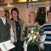 Geehrte Gartenfreunde: (von links) Reinhard Kissner, Vorsitzende Erika Rüppel, Erika Englert, Dagmar Weis.