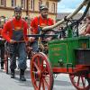 Feuerlöschwesen anno dazumal: Beim Festzug 125 Jahre Feuerwehr Vilchband waren historische Geräte zu bestaunen.