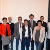 Dank der Gemeinde: Bürgermeister Ewald Vögler würdigte besondere Verdienste und ehrenamtliches Engagement beim Neujahrsempfang im Bürgersaal Grettstadt. Er dankte ganz besonders im Bild von rechts Sebastian Knaub, Sascha Vay, Stefan Mai, Katja Karch, Wolfgang Dorda, Karin Voit, Wolfgang Mayer und Christian Hartmann. Ihren Dank sprachen stellvertretende Landrätin Christine Bender und dritter Bürgermeister Thomas Burkard aus.