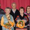 Dankeschön von der Gemeinde Bergtheim: (von links) Bürgermeister Konrad Schlier, Walter Friedrich, Rita Greß, Ottmar Gerhard, Waltraud Friedrich, Anita Linz, Monika Fischer und Diakon Uwe Rebitzer.