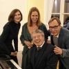 Freuen sich über den gelungenen Liederabend: (von links) Eva Braun (Text), Andrea Tschirch (Gesang), Peter Grossmann (Klavier) und Paul Strobel, Vorsitzender des Vereins Aufwind.