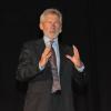 Paul Breitner war mit seinem aktuellen Vortrag "Fußball zwischen gesellschaftlichem Auftrag, Entertainment und Kommerz" zu Gast  in der Scherenberg-Halle in Gemünden, in die die Raiffeisenbank Main-Spessart eingeladen hatte.