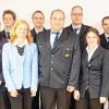 Die neue Führungsmannschaft der Großrinderfelder Feuerwehr mit (von links) Volker Hofmann, Florian Hadry, Martin Haenlein, Alexander Stolzenberger, Bürgermeisterin Anette Schmidt, Uwe Behringer, dem neuen Kommandant Markus Herold, Martin Sack, Diana Baumann, Andreas Horn, stellvertretendem Kommandanten Klaus Spinner und Hauptkommandant Gerald Ebert.