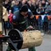 Die Besten des Holzfällersports zeigen bei der Frühjahrsmesse von Landtechnik Müller in Holzhausen ihr Können.