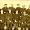 Eine der ältesten Aufnahmen der Gerolzhöfer Jagdhornbläser entstand 1965 bei einer Falkner-Prüfung. Der künftige Leiter Johannes Neumann ist vorne rechts zu sehen.