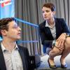 Seit einigen Monaten ein Paar: Die AfD-Vorsitzende Frauke Petry unterhält sich in Essen beim Parteitag der nordrhein-westfälischen AfD mit dem Landesvorsitzenden Marcus Pretzell.