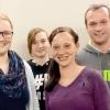 Sandra Hartmann (von links) steht mit Sherry Zipperer und Sabrina Hoffmann an der Spitze des BDKJ-Regionalverbands Haßberge. Geistlicher Leiter ist Regionaljugendseelsorger Matthias Vetter.