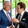 Der neugewählte Vorsitzende der CDU-Fraktion im Landtag, Wolfgang Reinhart aus Tauberbischofsheim (rechts), am Mittwoch im Gespräch mit CDU-Landesvorsitzendem Thomas Strobl.