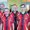 (gz)   Die dritte Tischtennis-Mannschaft der TG Veitshöchheim hat sich mit 32:4 Punkten den Titel in der 2. Kreisliga Würzburg Süd gesichert und wird nächste Saison in der 1. Kreisliga Würzburg aufschlagen. Bereits drei Spieltage vor Rundenende stand die Meisterschaft fest. Großen Anteil am Erfolg hatte das dominierende mittlere Paarkreuz der Liga mit Martin Sebert und Adrian Wondrak. Das Foto zeigt die Mannschaft: (von links) Holger Dexler, Sebastian Barzyz, Martin Sebert, Viktor Hoffmann, Michael Gross, Adrian Wondrak, Thomas Arnegger und Jürgen Füller.