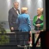 Nächtliches Treffen im Kanzleramt in Berlin.