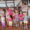 Zumba-Tanzen machte den Oberschwarzacher Ferienkindern sichtlich Spaß.