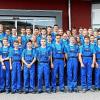 Eine stattliche Anzahl von Auszubildenden hat zum Monatsbeginn bei Siemens in Bad Neustadt die Arbeit aufgenommen. Die Aufnahme zeigt die Neuen zusammen mit Unternehmensverantwortlichen.FOTO: Andreas Heidrich/Siemens AG