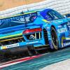 Der Audi R8 LMS Ultra des Teams Car Collection auf dem Kurs in Barcelona. Der Wombacher Johannes Siegler und seine Mitstreiter waren in Katalonien mit dem Gefährt ganz vorne dabei.