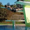 Rein ins Wasser: Auch jetzt schon bereitet das Terrassenfreibad in Frammersbach seinen Besuchern viel Spaß. Einige Wünsche haben sie trotzdem.