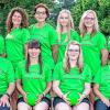 Unter Uns Bad Neustadt (hinten von links): Hinten von links: Sabine Then, Andrea Kleinert, Kathrin Klose, Natalie Guck, Melanie Roth, Dorothea Popp sowie (vorne von links) Trainer Dieter Rimane, Corinna Schmidt, Theresa Popp und Trainerin Rosi Speth.