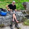 Die Reisegitarre begleitete Herbert Waibl auf dem Jakobsweg.